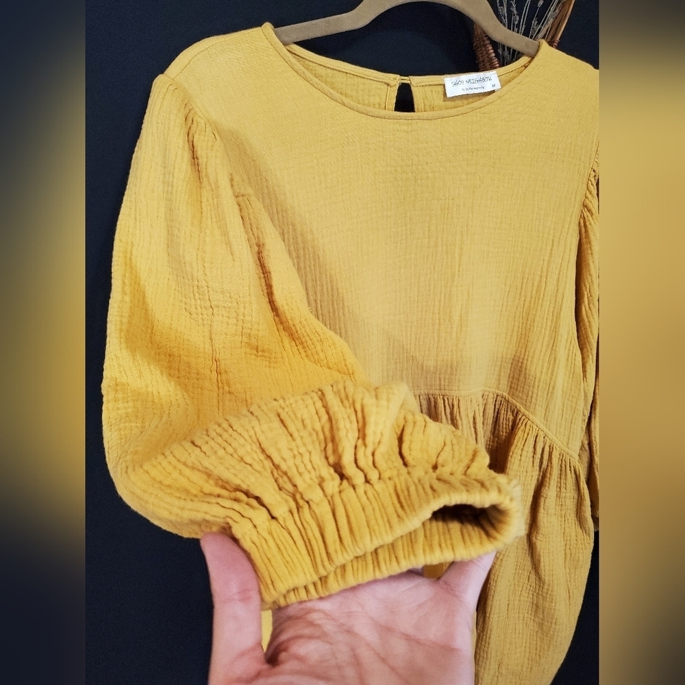 Mustard Yellow Women's Top - Picture 4 of 10